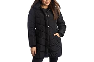 Steve Madden Womens Long Puffer Coat - Heavyweight Insulated Fall Winter Jackets for Women Windproof Long Length Bubble Parka