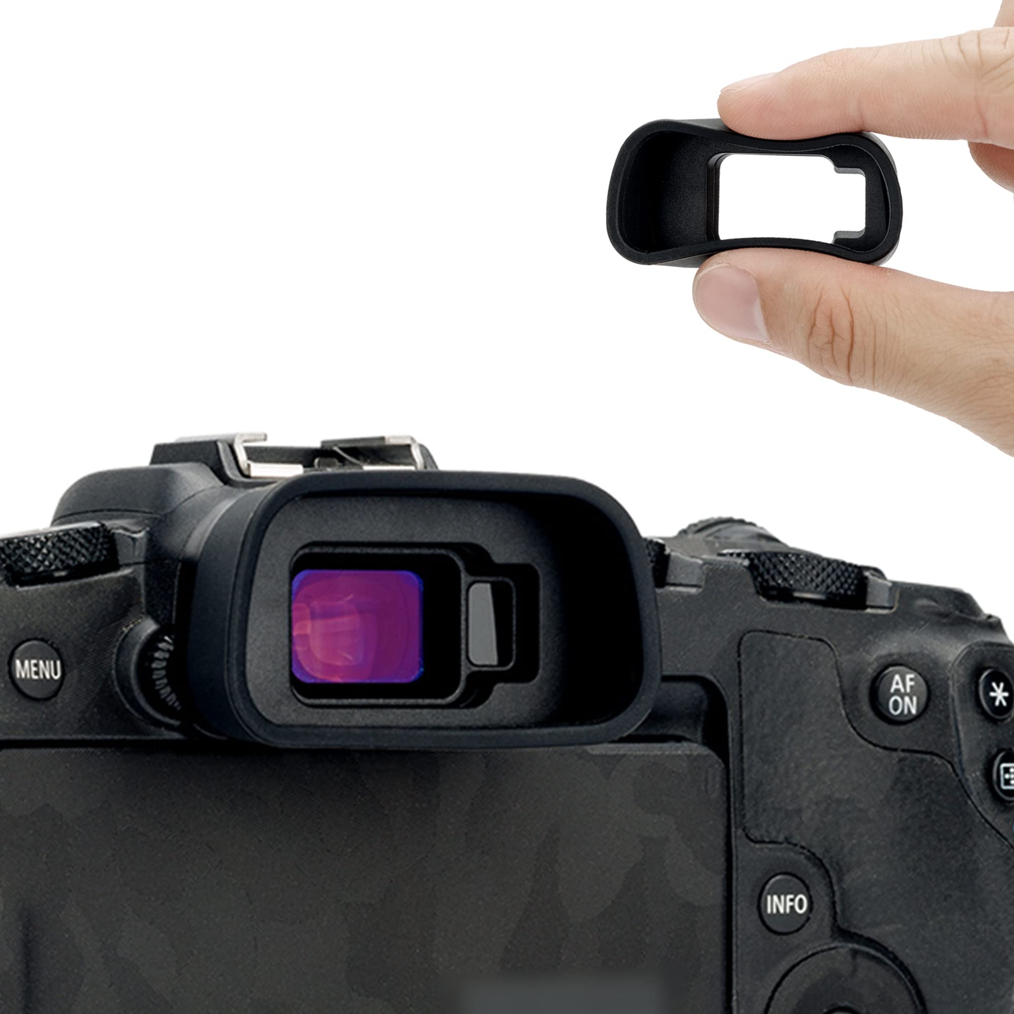 KIWIFOTOS Camera Extended Eyecup Eyepiece Compatible with Canon EOS R8 RP Camera, RP R8 Viewfinder Protector Accessory