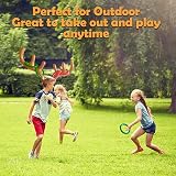 AUXHCYL Christmas Inflatable Reindeer Antler Toss Game Hat with 4 Rings view 5