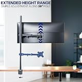 VIVO STAND-V011 Extra Tall Single Monitor Desk Mount 39 in Pole 22 lb view 5