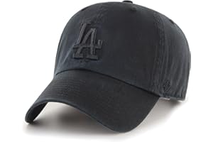 47 Brand Los Angeles LA Dodgers Clean Up Hat Cap Adjustable (All Black)