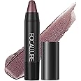 FOCALLURE Ultra Chic Metallic Lipstick,Rich Vitamin E Lip Crayon,Lightweight Shinning Color without Drying or Fading,Long Lasting Lips Makeup,#22 Pottery