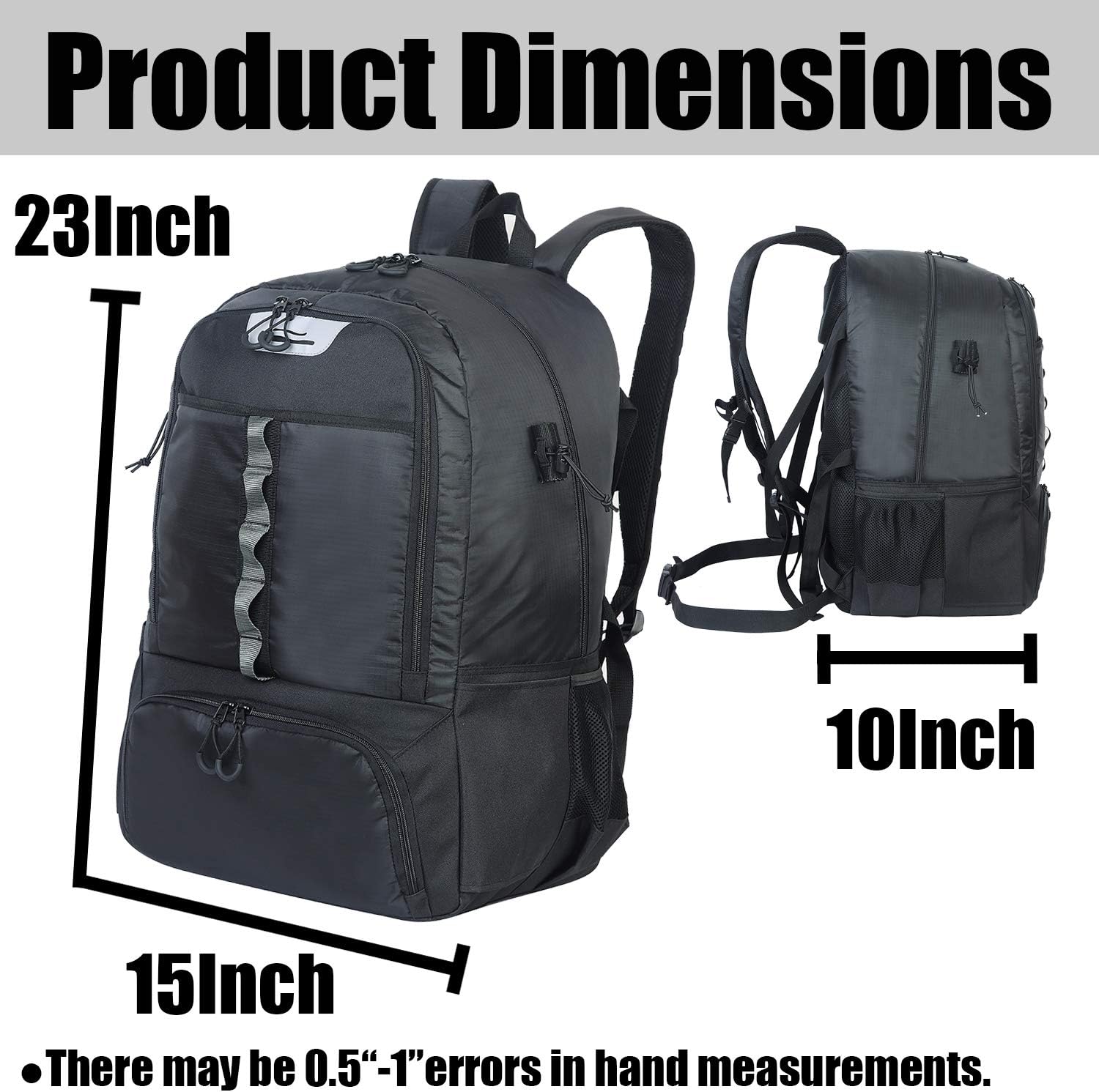 SOWLAND Lacrosse Backpack Hockey Bags - Field Hockey Equipment with Two Stick Holders for Outdoor Sports Black : Sports & Outdoors
