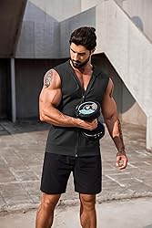COOFANDY Men 2 Pack Fitness Tank Top Cotton Cutoff
