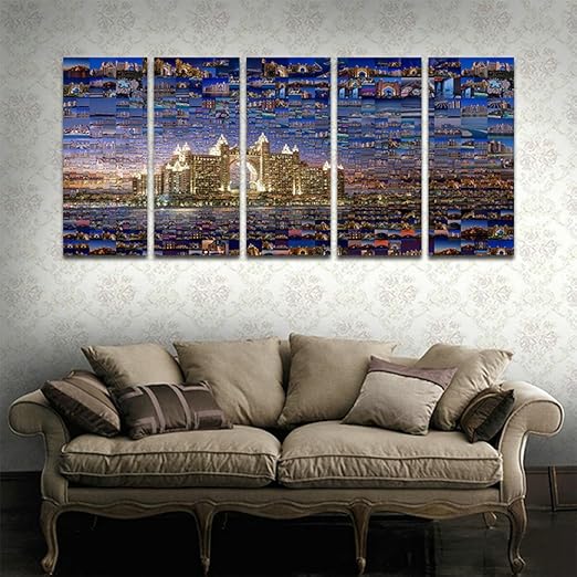 Cyioart 5 Paneles Moderno Lienzo Pintura Arte De La Pared La