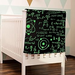 Equations Science Blanket, Science 50 x 60 Inch