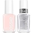 Essie Nail Polish, Cotton Candy Chrome, Nude Chrome Kit, Sheer Pink, Mademoiselle, Silver, Nail Art Studio Cosmic Chrome, Vegan, 0.46 Fl Oz each