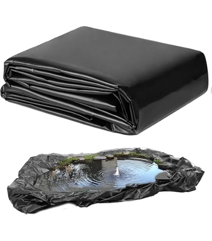 Blue Pond Liner - 15' X 15' In 30-mil Blue PVC For Koi Ponds, Streams, Fountains And Water Gardens
