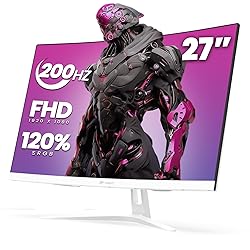 CRUA 27" Curved Gaming Monitor, FHD