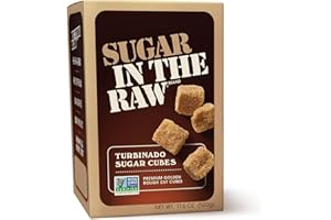 Stevia in the Raw Sugar In The Raw Granulated Turbinado Cane Sugar Cubes, No Added Flavors or erythritol, Pure Natural Sweete