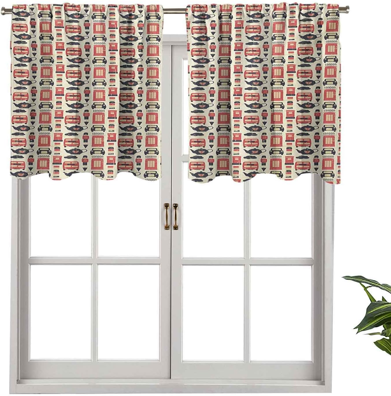 Hiiiman Cortina con aislamiento térmico para decoración del hogar