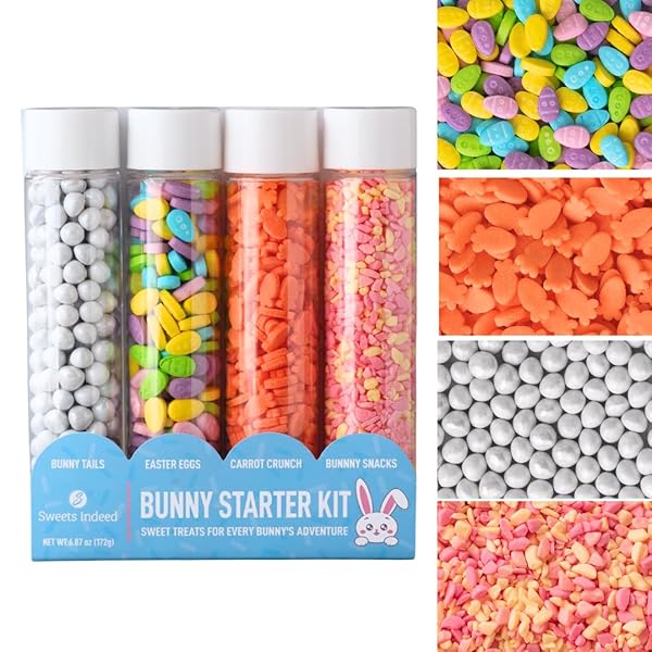 SWEETS INDEED EASTER BUNNY CANDY TOPPER 4-PACK –...