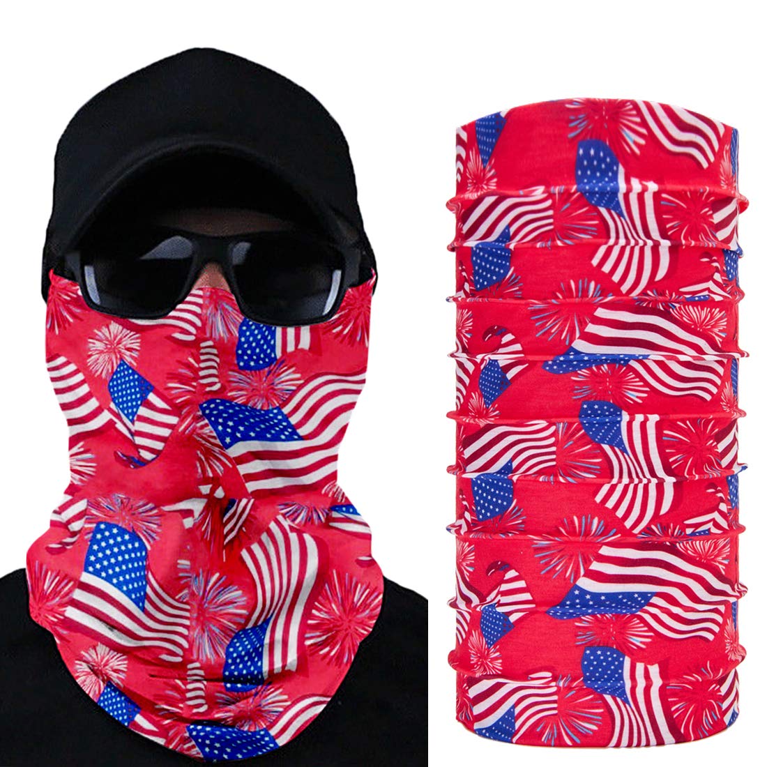 TUONROAD vintage Seamless Bandana Scarf custom Colorful Multi Cat Headwear Head Wrap spf Neck Gaiter for Cycling Fishing Hunting Running Camping Hiking