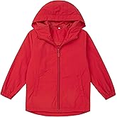 EIGIOO Boys Girls Windbreaker Hooded Jackets Lightweight Packable Jacket Toddler Rain Coats