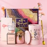 ALBISS Sister Birthday Gifts Spa Basket with Mug Card Gift Set