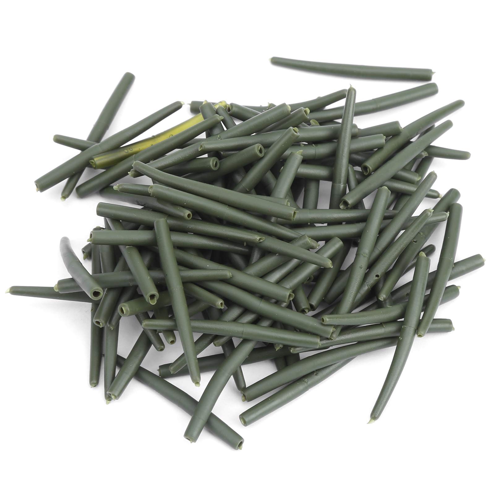 Fishing Rubber Tubes,100Pcs 36MM Carp Fishing Rig Anti Tangle Sleeves Terminal Connect Rubber Hose,Anti Tangle Sleeves Carp Outdoor Fishing Tackle Accessories Tools