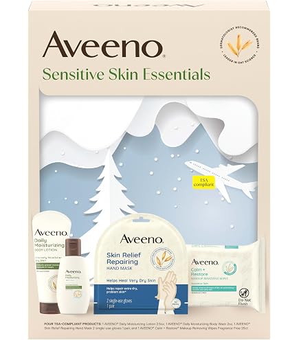 Amazon.com : Aveeno Sensitive Skin Essentials Gift Set with Daily