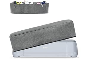 TRO&HOM Cover for Cricut Maker 3/Cricut Maker/Explore Air 2, Dust Cover with Pockets for Cricut Accessories, Pens, Circut Maker3 Cover Scrapbooking Die-Cut Machine Cover