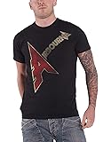 Airbourne T Shirt Distressed A Band Logo Official Mens Black
