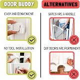 Door Buddy Baby & Cat Proof Latch Grey - Adjustable Door Strap view 5