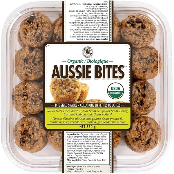 Aussie Bites | 32-Count 850g | USDA Organic Bite-Size Snacks ...