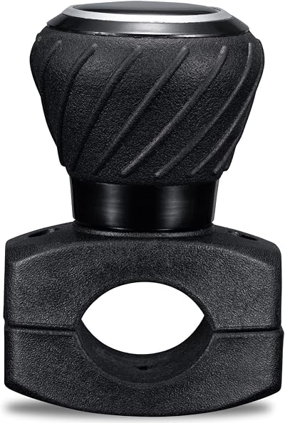 Spurtar Steering Wheel Knob Universal Car Wheel Aid Spinner Black