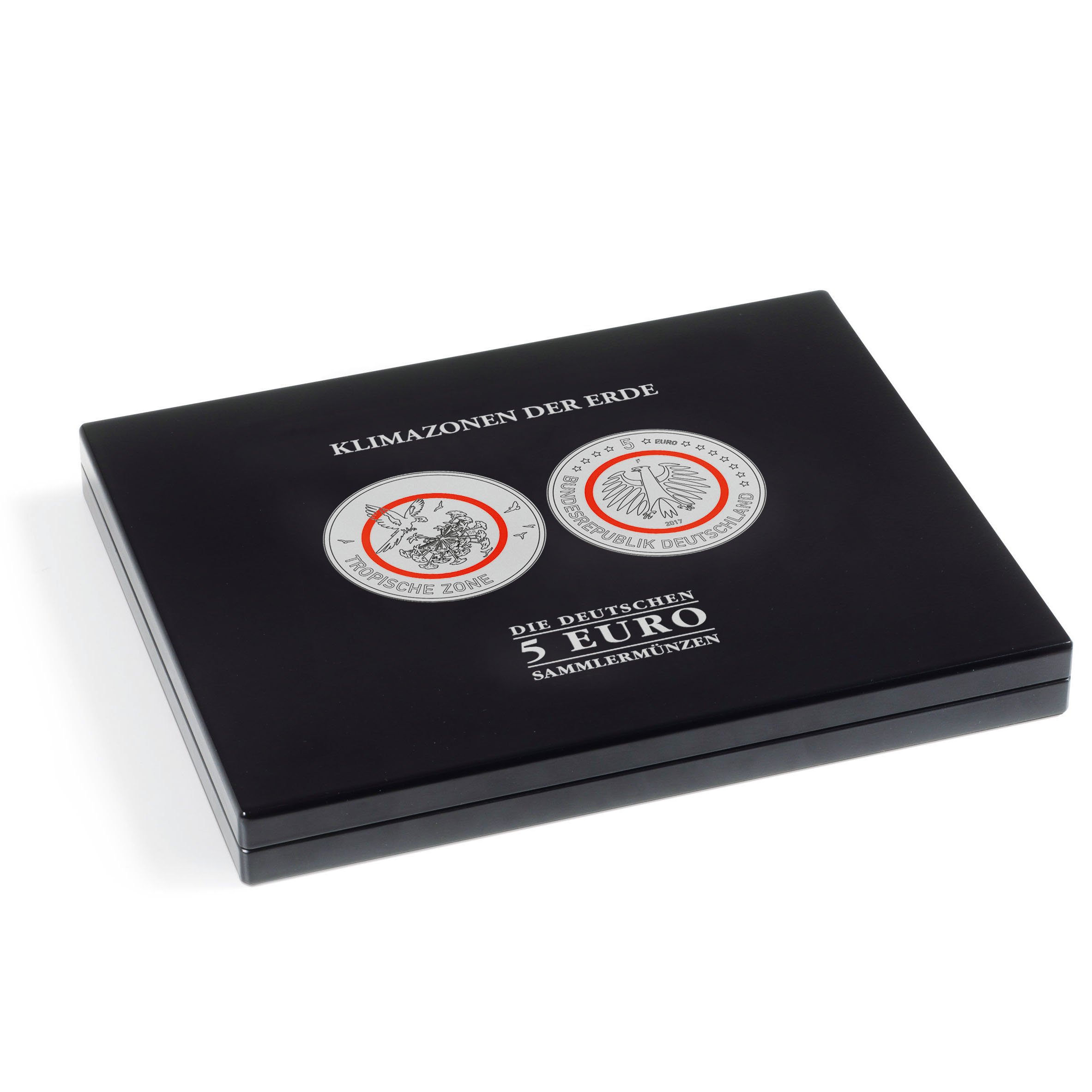 Leuchtturm 355674 Presentation case for German 5-euro collector coins "Earth's climatic zones" in capsules (Capsules are not included)