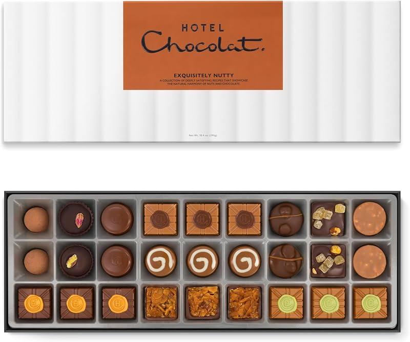 Hotel Chocolat Exquisitely Nutty Sleekster 27 Nut Pralines 295g Vegetarian