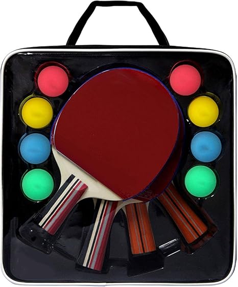 Amazon Co Jp ピンポンパドルセット 練習用アクセサリーラケットバットキット ポータブルカバーケース 4つの卓球ラケットと8つのゲームボール ホーム キッチン Amazon Co Jp ピンポンパドルセット 練習用アクセサリーラケットバットキット ポータブルカバーケース 4つの卓球ラケットと8つのゲームボール ホーム キッチン