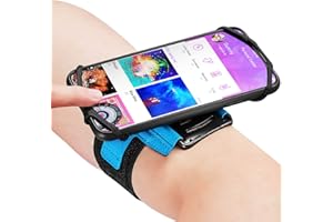 Newppon Sports Cellphone Arm bands : With Key Pocket Holder & 180° Rotatable for Apple iPhone Xs Max XR X 8 7 6 6S Plus Samsu