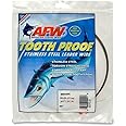 AFW Tooth Proof Stainless Steel Single Strand Hard Leader Wire - Bright and Camo for Shark, Barracuda, King Mackerel, Wahoo, Snook Bite Protection for Toothy Critters, Rigging Baits and Lures