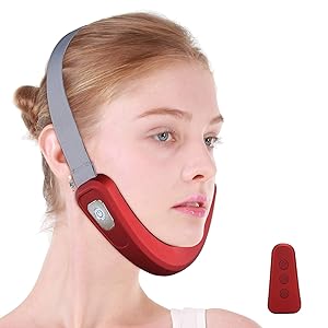 Face‑Lifting Device Electric V‑Face Machine Slimming Vibration Double‑Chin Reducer with Remote Control