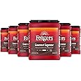 Folgers Gourmet Supreme Medium Dark Roast Ground Coffee, 9.6 Ounces (Pack of 6)