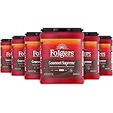 Folgers Gourmet Supreme Medium Dark Roast Ground Coffee, 9.6 Ounces (Pack of 6)