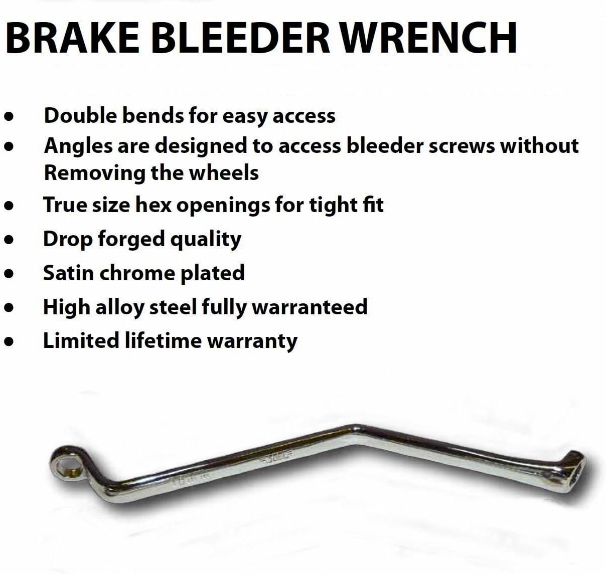 Brake Bleeder Wrench 7mm Tool for bleeding air from hydraulic systems
