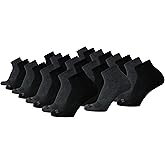 AND1 Men's Socks - Athletic Cushion Quarter Cut Socks (24 Pack)