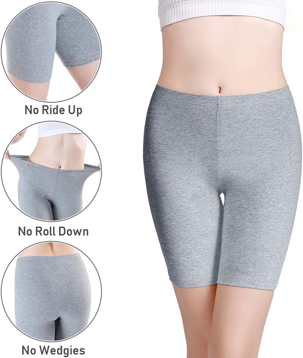 wirarpa Pantaloncini Sottogonna Boxer Donna Cotone Vita Alta Mutande Shorts  Elasticizzati Taglia S-XXXL Abbigliamento Culotte e Parigamba berjaya.edu.my