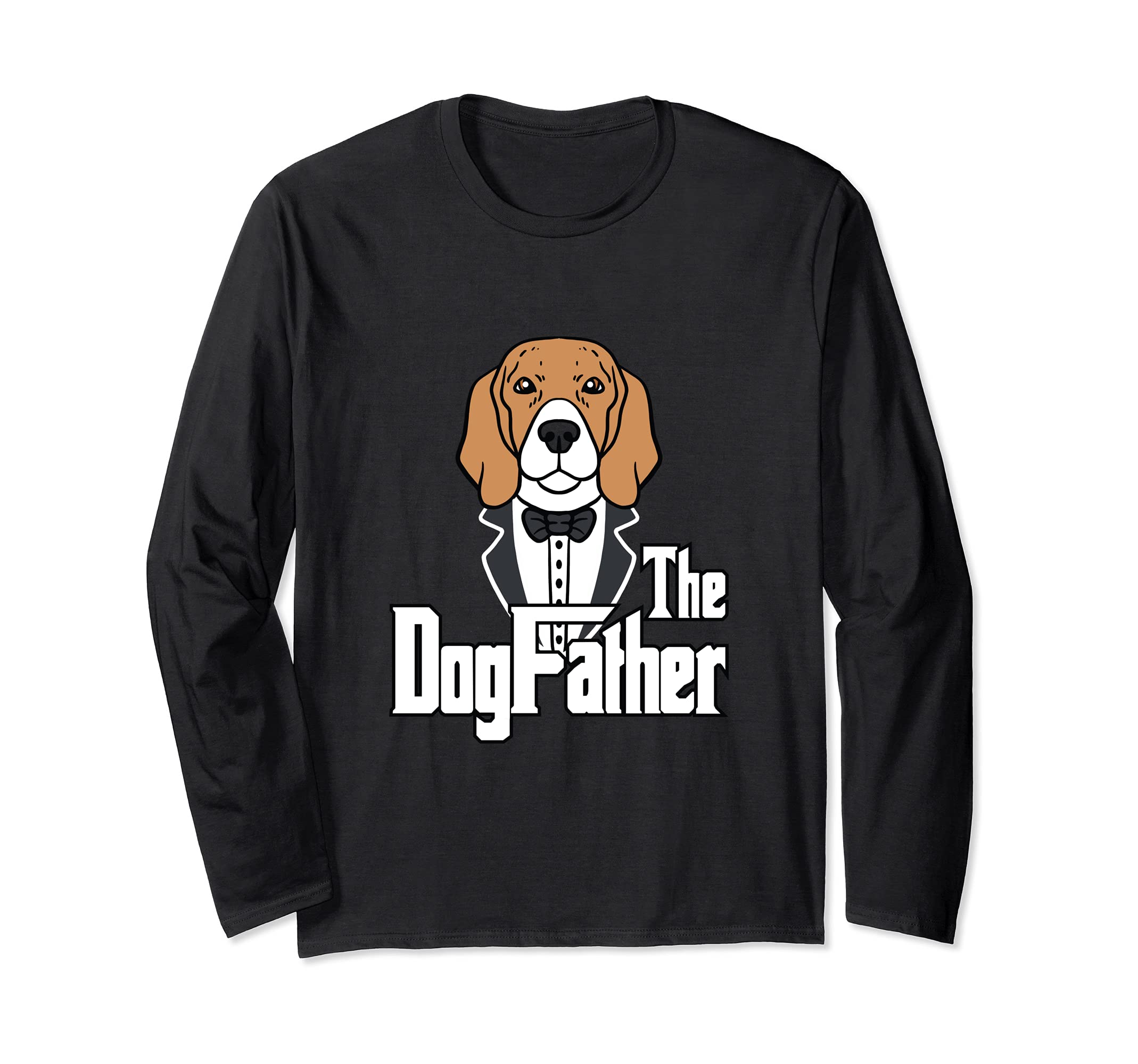 The Dog Father T-Shirt Beagle Dog Dogs Papa Dog Owner Long Sleeve T-Shirt