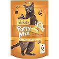 Purina Friskies Cat Treats, Party Mix Cheezy Craze Crunch - (Pack of 6) 6 oz. Pouches