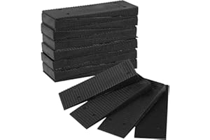 MIDELONG Black Composite Shims and Leveling Wedges 3.2", "Plastic Shims Wedges for Toilet, Furniture, Appliances, DIY Furniture Levelers, Easy to Snap Doors, Table, Windows, Pack of 16