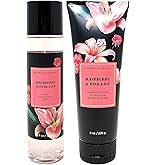 Raspberry & Pink Lily Duo Gift Set - Includes Fine Fragrance Mist and Ultra Shea Body Cream - Full Size
