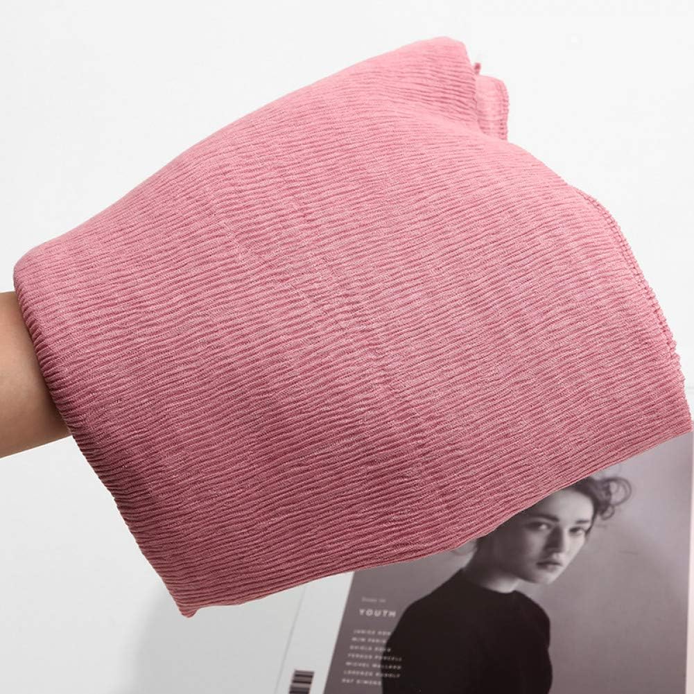 NIUQIU Female Scarf Crinkle Shawl Hijabs Women Maxi Scarf Pleated Hijab Scarf Plain Shawls