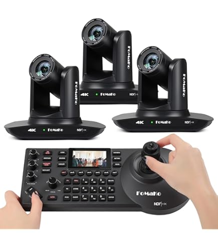 Amazon.com: FoMaKo 4K PTZ Bundle NDI Camera 60FPS 20X Optical Zoom