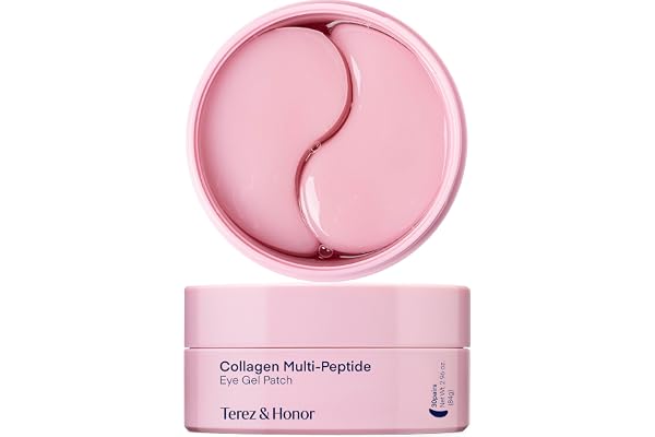 Under Eye Patches Korean Skincare: Peptide Collagen Gel Eye Mask for Puffy Eyes Dark Circles Wrinkles Undereye Bags Fine Line