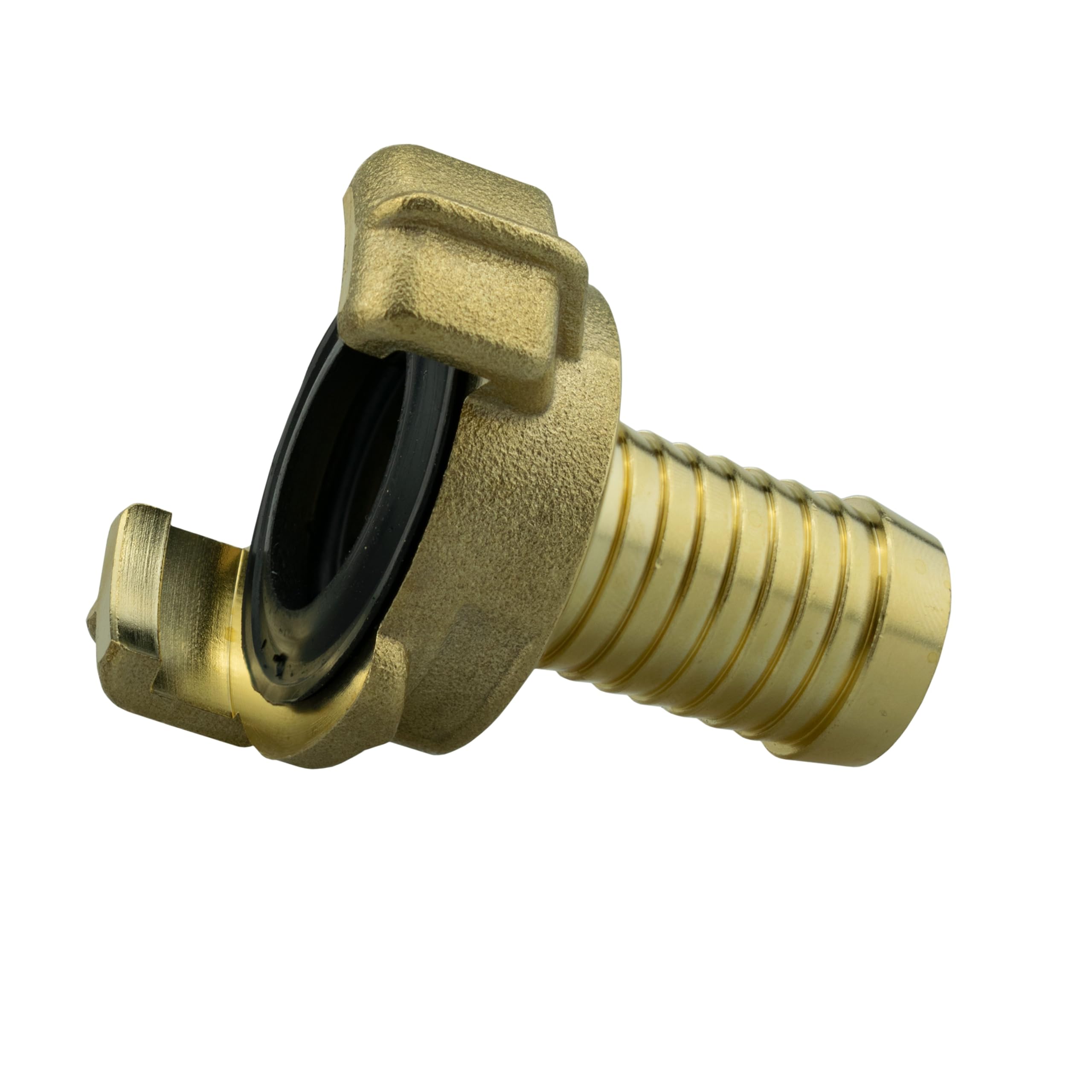Garden Watering Solid Brass hosepipe Claw Fittings/connectors (Pack of 2) (3/4" Barb x2) as Used by Professional Gardeners,Landscapers and Nursery Workers