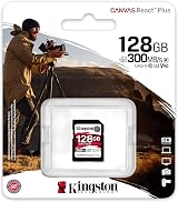 Kingston Canvas React Plus 128GB SDXC UHS-II U3 V90 4K/8K SD Card view 3