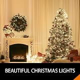 ANSIO Christmas Lights 100 LED 10m Warm White Mains 3m Cable view 9