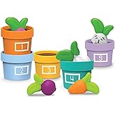 Learning Resources Hide & Seek Vegetable Garden ,10 Pieces, Ages 18 Months+, Preschool Learning Activities, Toddler Learning Toys 2-4, Montessori Toys, Sustainable Toys