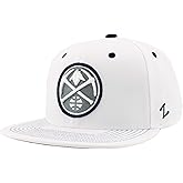 ZHATS NBA Unisex-Adult NBA Officially Licensed Adjustable Snapback Hat Flat Bill Z11 Pop White