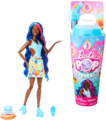 Barbie Color Reveal HRK17 Poupée Ballerine Avec Accessoires - 6 Surprises De Déballage - Maquillage à Révéler (Thème Ballet)